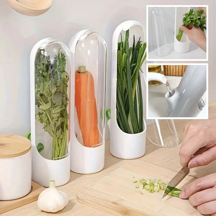 Boite de Rangement de Cuisine - VeggieCrisp™ - Blanc - Monde du Rangement